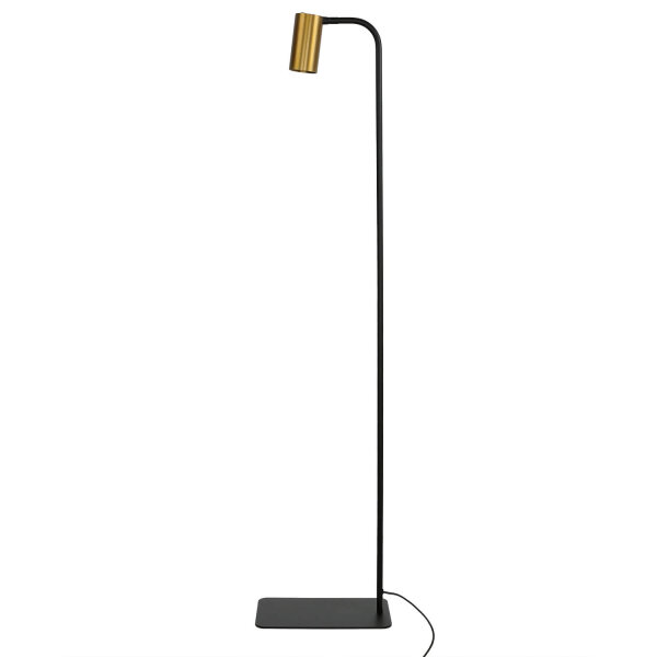 Stehlampe Messing Schirm 124cm Modern flexibel GU10