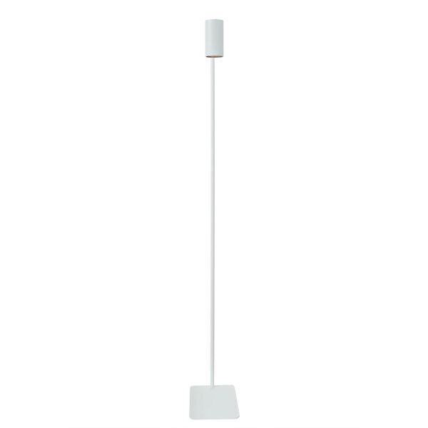 Petit lampadaire Blanc 124cm Moderne flexible GU10 Métal