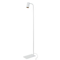Kleine Stehlampe Weiß 124cm Modern flexibel GU10...