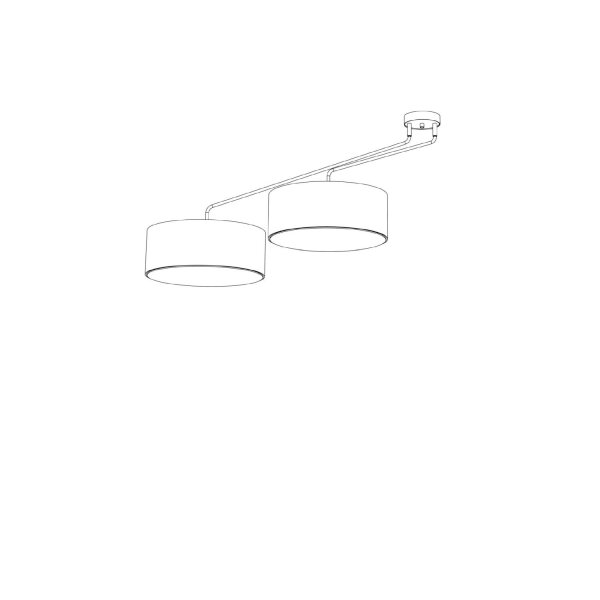 Plafonnier ajustable noir 100-156cm de long 6x E27