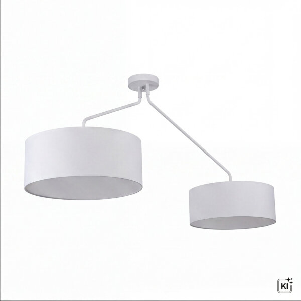Plafonnier XXL blanc ajustable 100-156cm de long