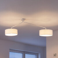 Plafonnier XXL blanc ajustable 100-156cm de long