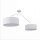 Plafonnier XXL blanc ajustable 100-156cm de long