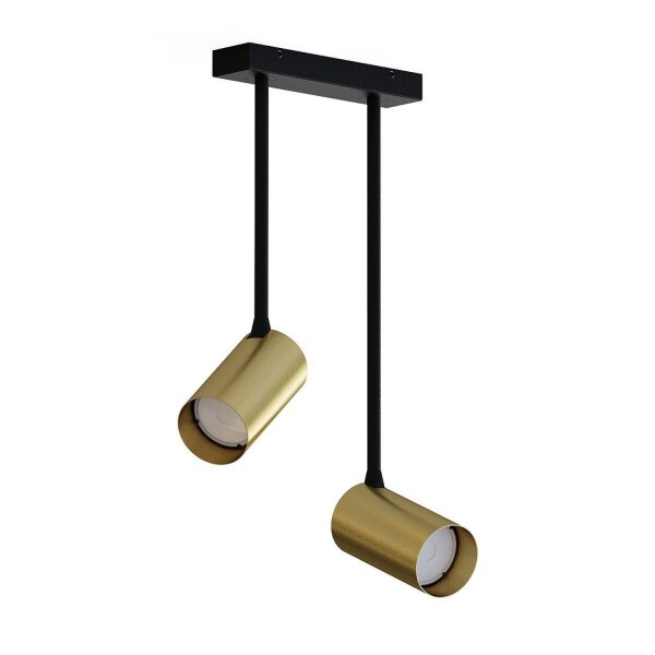 Moderner Deckenspot Messing Metall H:41cm verstellbar
