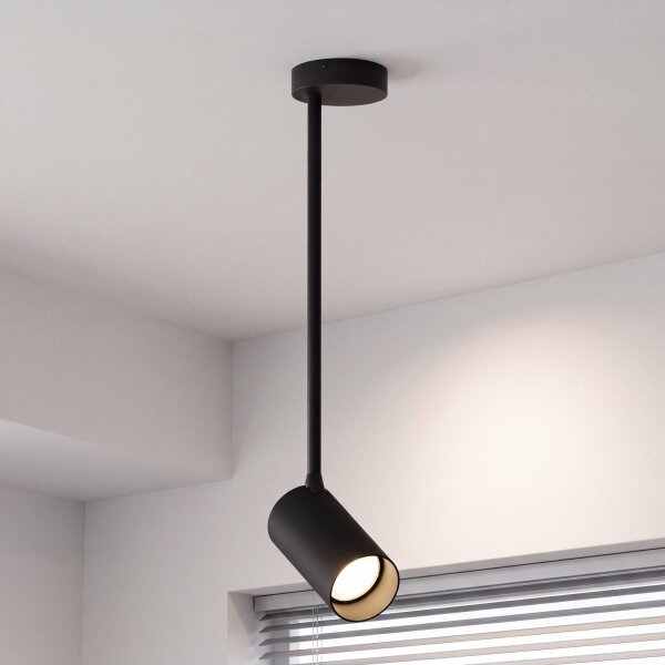 Deckenstrahler Schwarz H:41cm Modern flexibel GU10