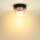 Runde Deckenlampe Schwarz Ø18cm klein IP44 Modern MAIRA
