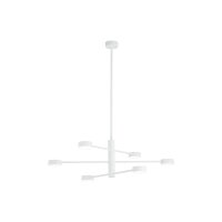 Plafonnier moderne blanc pivotant H:85cm 6-flamme