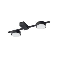 Petit plafonnier Noir L:39cm Aluminium Métal