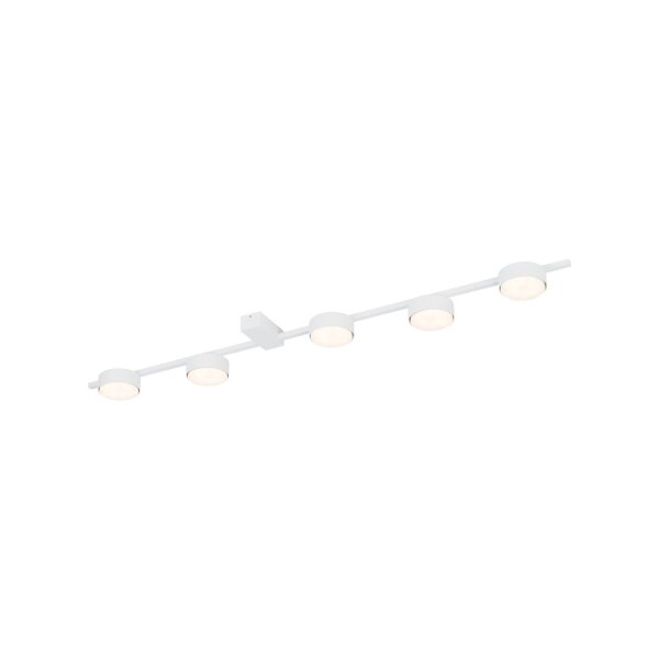 Plafonnier blanc grand L:98cm Aluminium Métal Moderne