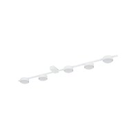 Plafonnier blanc grand L:98cm Aluminium Métal Moderne