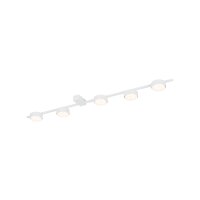 Plafonnier blanc grand L:98cm Aluminium Métal Moderne