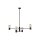 Lustre noir rétro design métal H:82cm