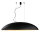 Ovale Pendelleuchte Schwarz Gold L:117cm groß