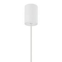 Pendelleuchte Weiß Gold 5-flammig oval E27 Loft Design