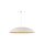 Pendelleuchte Weiß Gold 5-flammig oval E27 Loft Design