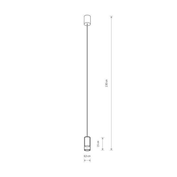 Elegante Hängeleuchte TORRY Glas Messing Ø6,5cm