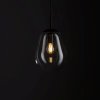 Stilvolle Hängelampe Glas Schirm Ø22cm E27...