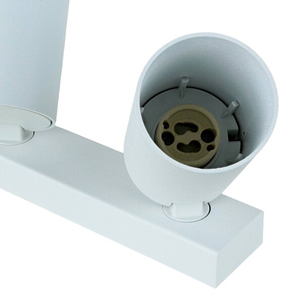 Spot de plafond blanc allongé L:5,5-20cm Moderne flexible