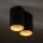 Elegante Deckenlampe in Schwarz Gold 2x GU10 klein