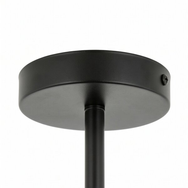 Deckenlampe Metall Schwarz Ø 56 cm 5x E27 Retro