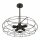 Deckenlampe Metall Schwarz Ø 56 cm 5x E27 Retro