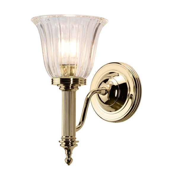 Applique LED laiton massif salle de bain IP44 inoxydable