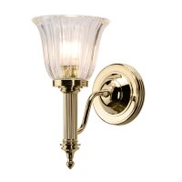Applique LED laiton massif salle de bain IP44 inoxydable