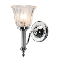 Lampe de salle de bain premium en laiton chromé...
