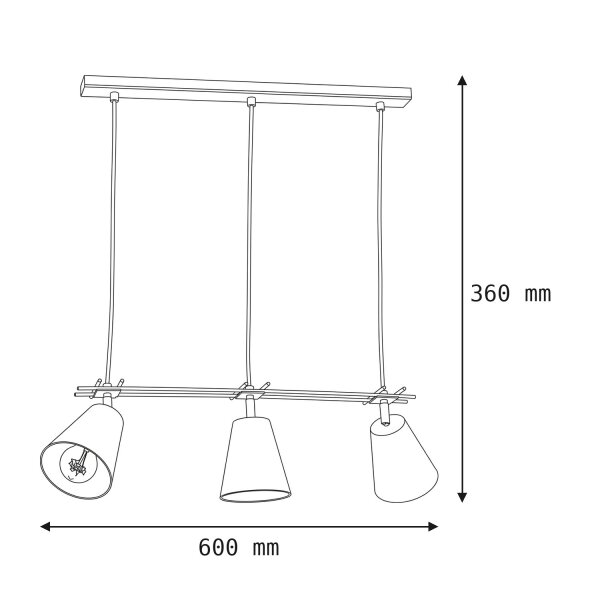 Suspension fonctionnelle FERRIS en blanc 3-flmg
