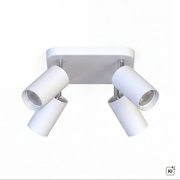 Spot de plafond EYE en blanc 4-flmg