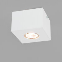 Port dapplique carré Net Blanc GU10