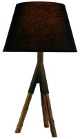 Lampe de table bois flotté travail manuel tripode...