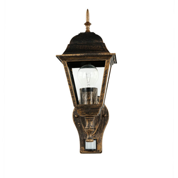 Lampe dextérieur avec détecteur de mouvement Noir Cuivre TIROL