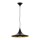 Lampe à suspendre industrielle métal noir or Ø25cm