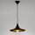 Lampe à suspendre industrielle métal noir or Ø25cm