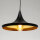 Lampe à suspendre industrielle métal noir or Ø25cm