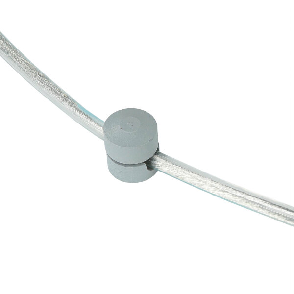 Hängelampe mit Stecker Kabel 5,5 m lang Grau flexibel