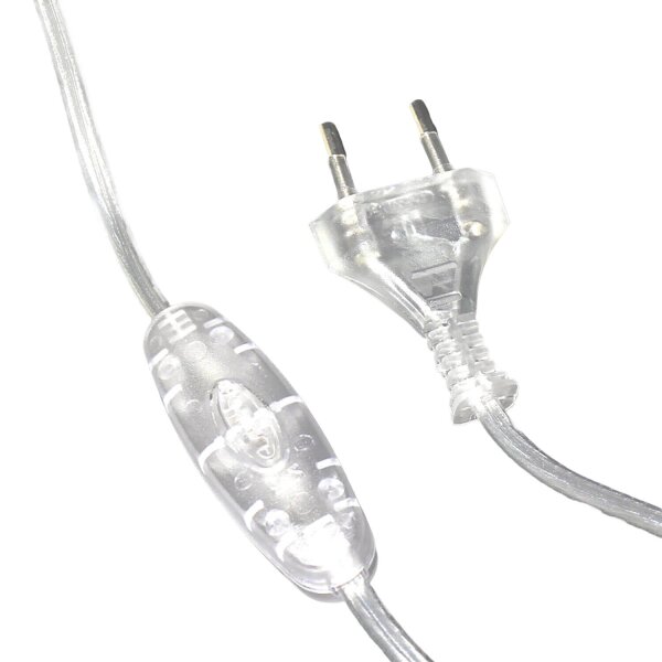 Hängelampe mit Stecker Kabel 5,5 m lang Grau flexibel