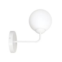 Weiße Wandlampe Modern Glas Kugel E14 SENARA...