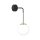 Applique en verre Boule Abat-jour Noir Blanc Moderne E27