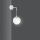 Applique murale Blanc orientable Boule Abat-jour Verre Métal E27