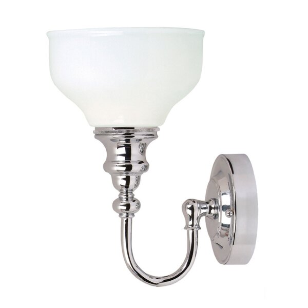 Lampe de salle de bain élégante TIRO chrome blanc IP44 LED