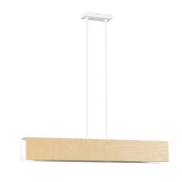 Pendelleuchte Holz Metall verstellbar 3x E27 Natur...