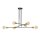 Lampe à suspendre ajustable Noir Rétro 6x E27 Métal
