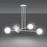 Lampe à suspendre avec abat-jour blanc...