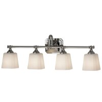 Große LED Wandleuchte Bad in Chrom Weiß 76cm...