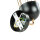 Wandleuchte Schwarz Gold E14 Metall Loft Design QUINN