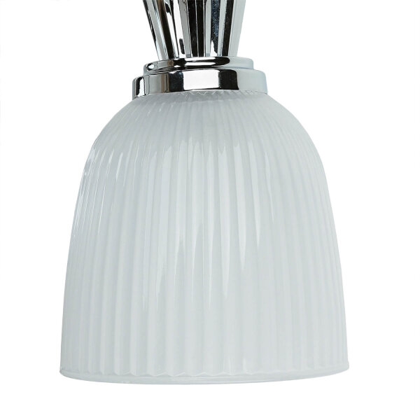 Lampe de salle de bain stylée avec LED IP44 Verre strié COSTILLA