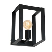 Wandleuchte eckig Schwarz Modern Metall f&uuml;r E27