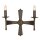 Applique d&eacute;corative CAMELOT 1 Marron Rustique